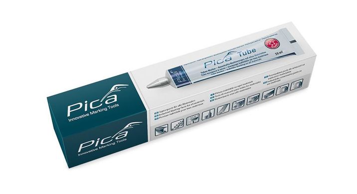 Industrial marking paste in Pica Classic 575/40 tube, red