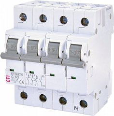 Автоматичний вимикач ETIMAT 6 3p + N C 63А (6 kA) 2146522 ETI