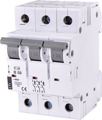 Автоматический выключатель ST-68 3p B 50А (4,5 kA) 2175321 ETI