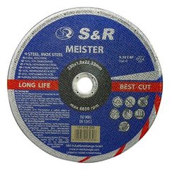 Круг абразивный отрезной по металлу и нержавеющей стали Meister A 30 S BF 230x1,8x22,2 131018230 S&R