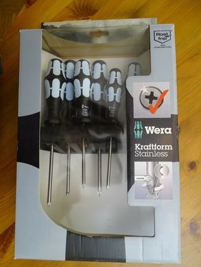 Set of screwdrivers, stainless steel stand 05032063001 Wera