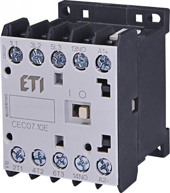 Контактор мініатюрний CEC 07.10 230V AC (7A; 3kW; AC3) 4641054 ETI