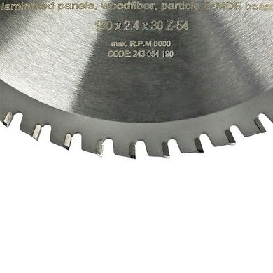 Пильний диск S & R Meister UniCut 190x30x2,4 мм 243 054 190 S & R 243054190 S & R