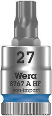 1/4 "socket with Torx TX27 insert with locking function 8767 A HF Zyklop 05003367001 Wera