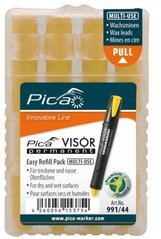 Spare rods plastic box 4pcs yellow 991/44 Pica