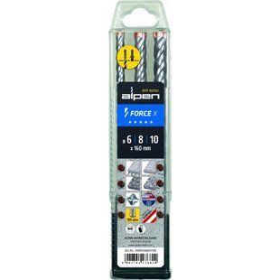 Набір бурів по бетону SDS-plus, &Oslash;6 / 8/10 mm x 160 0081506810100 Alpen