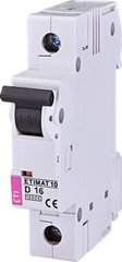 Автоматичний вимикач ETIMAT 10 1p D 16А (10 kA) 2151716 ETI