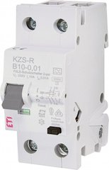 Диффер. автоматический выкл. KZS-R 1p+N B 10/0,01 тип A (10kA) 741010100ETI 741010100 ETI