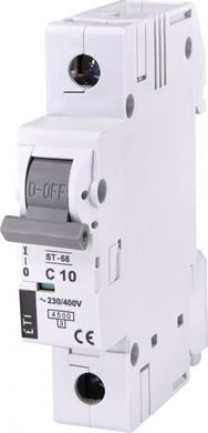Автоматичний вимикач ST-68 1p З 10А (4,5 kA) 2181314 ETI
