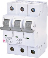 Автоматический выключатель ETIMAT 6 3p B 20А (6 kA) 2115517 ETI
