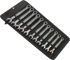 Набор комбинированных ключей с трещоткой 8-19мм 11 предметов в сумке 05020013001 Wera