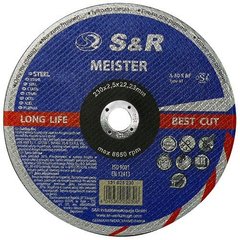 Круг абразивный отрезной по металлу Meister A 30 R BF 230x2,5x22,2 131025230 S&R