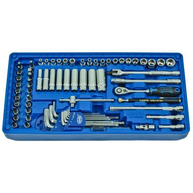 Socket set 1/4 with accessories for 66 items in the ACK-B3002 Licota tool case