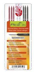 Сменные грифеля для PICA Dry, "Summer Heat" три цвета, 8шт 4070 Pica, ассорти, Карандаш, 2,8, дерево, камень, кирпич, металл, пластик, ассорти