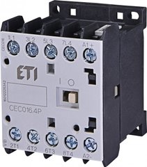 Контактор мініатюрний CEC 16.4P 230V АС (16A; 7,5kW; AC3) 4р (4 Н.О.) 4641203 ETI