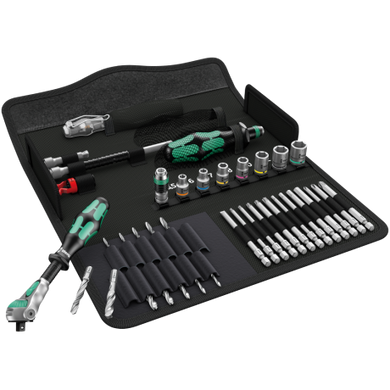 A set of tools for working metal Kraftform Kompakt M 1 05135928001 Wera