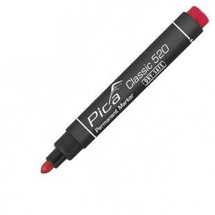 Маркер перманентный Pica Classic Permanent Marker красный 520/40 Pica