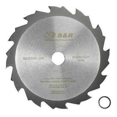 The saw blade S & R Meister Power Cut 160x20 (16) x2,6 mm 241 012 160 241 012 160 S & R S & R