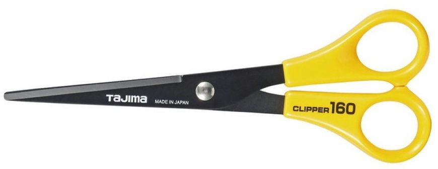 Ножиці прецизійні, з фторопластовим покриттям CLIPPER 160мм CLP160B Tajima