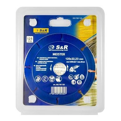Пильный диск S&R 125x22.2 мм универсальный 252783125 S&R 252783125 S&R