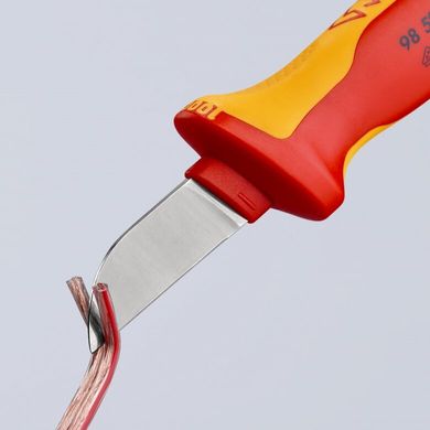 Нож для кабелей, диэлектрический 190мм 98 52 Knipex