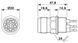 Проходная деталь - QPD W 4PE1,5 M25 1,0 BK - 1414737 Phoenix Contact