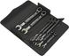 Набор комбинированных ключей с реверсивной трещоткой 8-19мм 11 предметов в сумке 05020091001 Wera