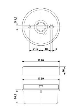 The connecting element of the light column PSD-S CE-SM Screw 2700093 Phoenix Contact