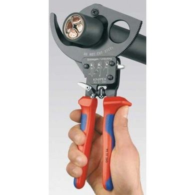 Cable cutter ratchet 250mm, 95 31 250 Knipex, 32, 240