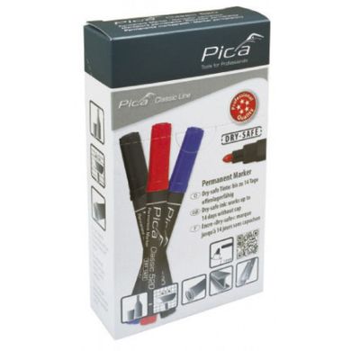 Маркер перманентный Pica Classic Permanent Marker черный 520/46 Pica