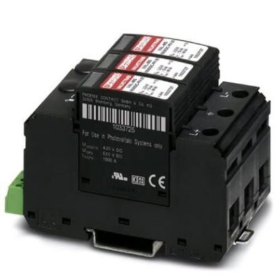 Розрядник для захисту від імпульсних перенапруг, тип 2 VAL-MS 1500DC-PV / 2 + V-FM 1033725 Phoenix Contact