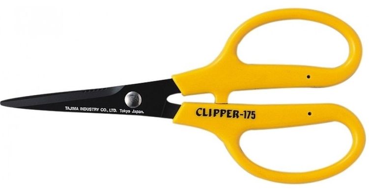 Ножницы прецизионные, с фторопластовым покрытием CLIPPER 175мм CPG175B Tajima