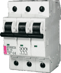 Автоматичний вимикач ETIMAT 10 3p B 80А (20kA) 2125731 ETI