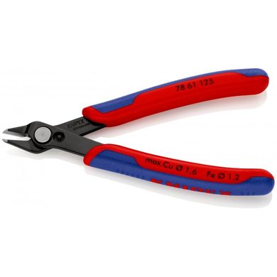 Cutting pliers for electronics blued 125mm 78 61 125 Knipex, 2, 64