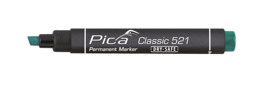 Marker permanent 2-6 mm oblique spout green 521/36 Pica