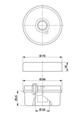 The connecting element of the light column PSD-S CE-TM Screw 2700095 Phoenix Contact