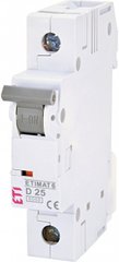 Автоматический выключатель ETIMAT 6 1p D 25A (6kA) 2161518 ETI