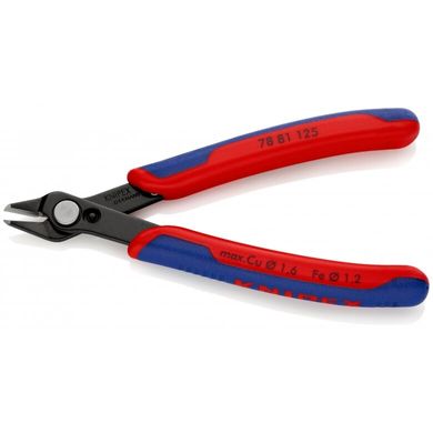 Cutting pliers for electronics blued 125mm 78 81 125 Knipex, 2, 64