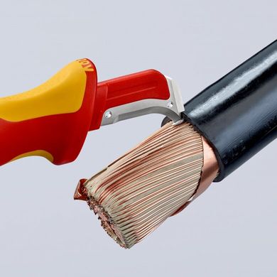 Ніж для видалення ізоляції кабелю, діелектричний 170мм 98 55 Knipex