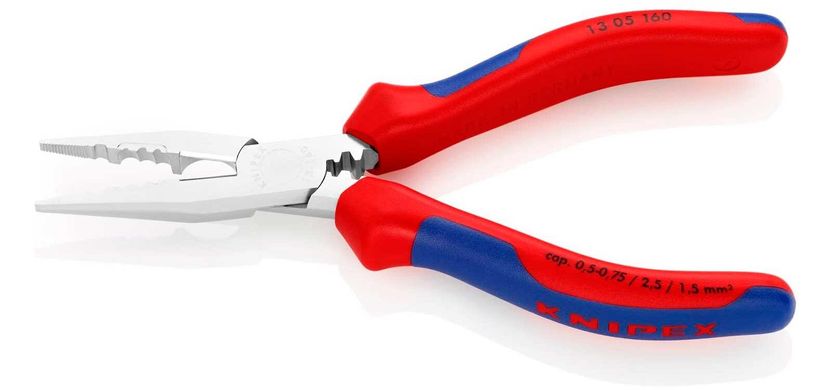 Pliers for mounting wires chrome 160 mm 13 05 160 Knipex