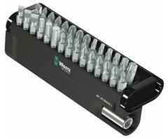 Set of bits of PH, PZ, Torx, vents, six-sided with the holder 1 / 4-50 05057434001 Wera