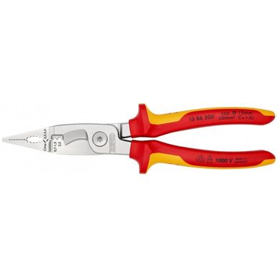 universal pliers wiring, chrome, dielectric 200mm 13 86 200 Knipex