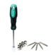 Screwdriver set with interchangeable bits and 1/4 face heads SD-2315M Proskit