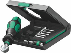 Set of single-conical countersinks with a magnetic holder with a keyless chuck 1 / 4ch50 05104655001 Wera