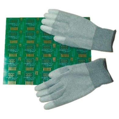 Антистатические перчатки с полиуретановым покрытием кончиков пальцев перчаток, размер L C0504-L Proskit