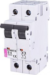 Автоматичний вимикач ETIMAT 10 2p D 4А (10 kA) 2153710 ETI