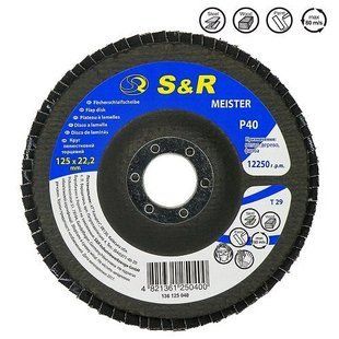 Circle abrasive stripping petalled Meister 125x22.2, Z40 136 125 040 S & R