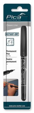Маркер-ручка 0,7 мм круглий носик чорний "F" 533/46 Pica