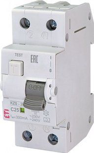 Diff. Auto Off. KZS-2M C 25 / 0.3 type A (10kA) 2173426ETI 2,173,426 ETI