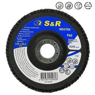 Circle abrasive stripping petalled Meister 125x22.2, Z60 136 125 060 S & R